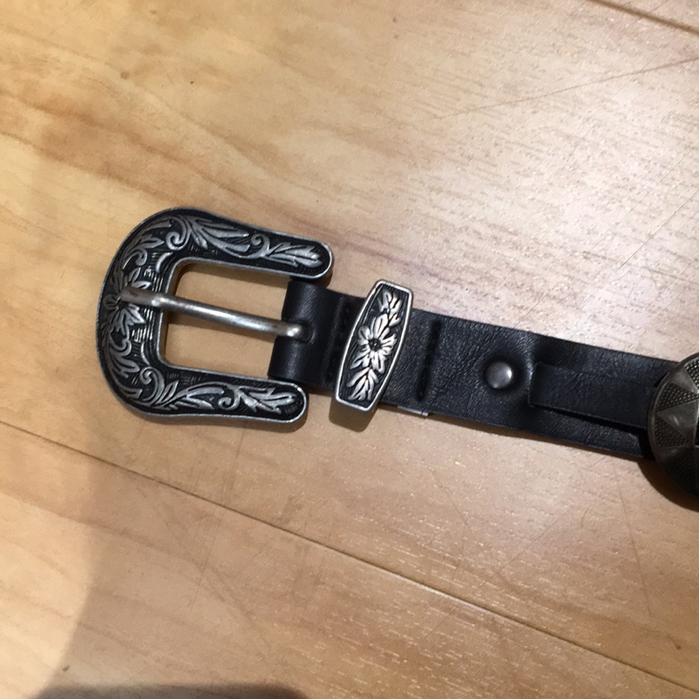 Black vintage belt